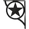 Ekena Millwork Austin Wrought Iron Bracket, (Triple center brace), Antiqued Pewter 2"W x 7 1/2"D x 10"H BKTM02X07X10TAUAPW - alternate 7